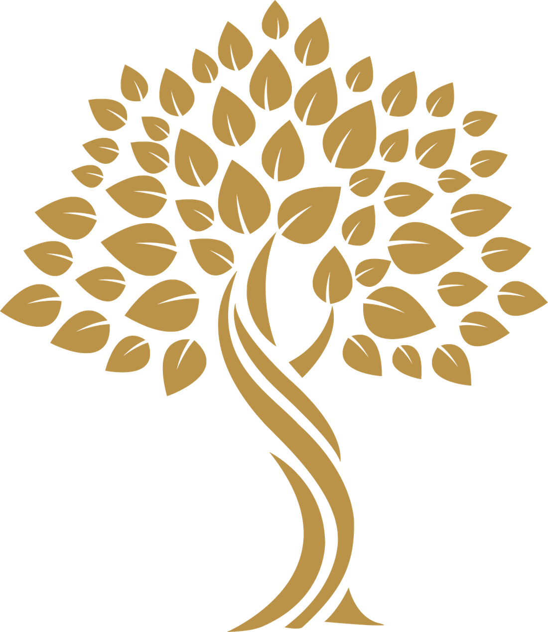 Goldener Lebensbaum als Symbol für Tree of Life